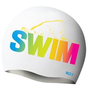 SD7 실리콘수모 수영 수모 스윔자유형 - WHT 화이트